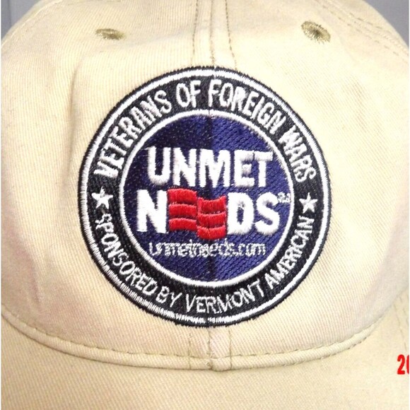 Veterans of Foreign Wars UNMET NEEDS Cap Hat Vermont American Made in USA - Picture 2 of 8